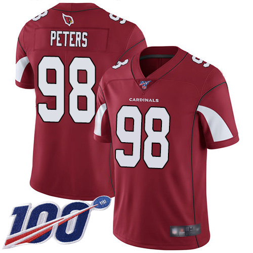 Arizona Cardinals Limited Red Men Corey Peters Home Jersey NFL Football #98 100th Season Vapor Untouchable